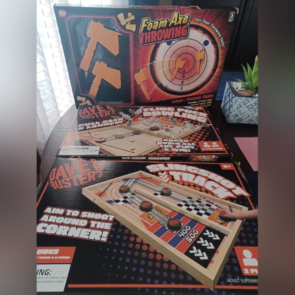 Dave & Buster"s Game-Lot Of 3 NEW